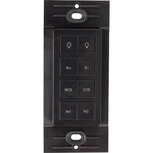 Tunable Radio Frequency Black Task Lighting Remote Control